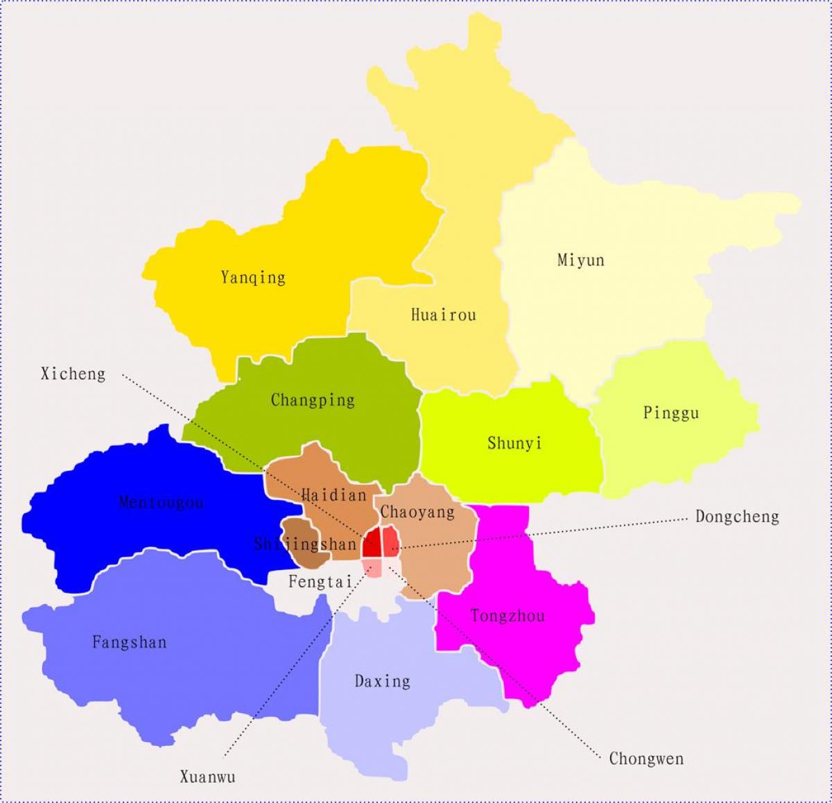 Peking China kaart