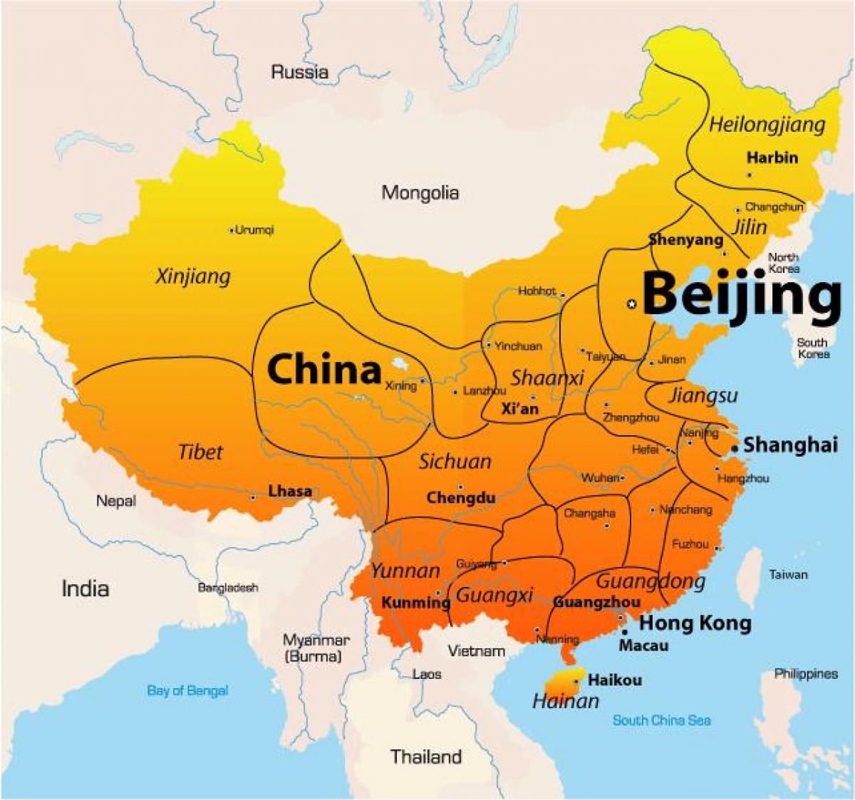 Peking op die kaart