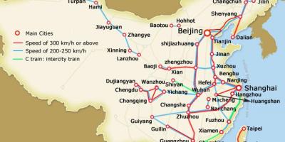 Sjanghai bullet trein kaart