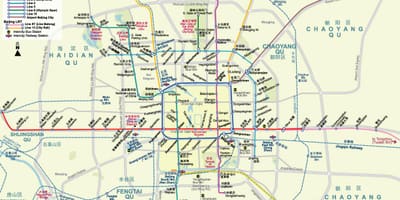 Peking metro kaart