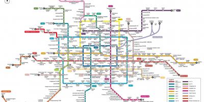 Kaart van Beijing metro stasie