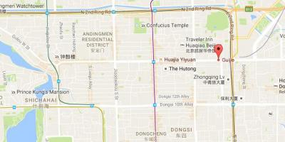 Kaart van die spook straat Beijing