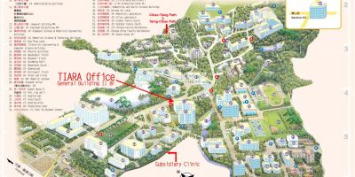 Tsinghua universiteit kampus kaart